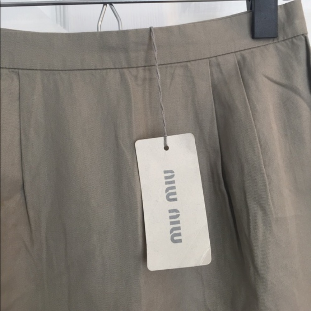 MOVING SALE!!! | Miu Miu | NWT Tan Pencil Skirt๐ฆ - Picture 2 of 4